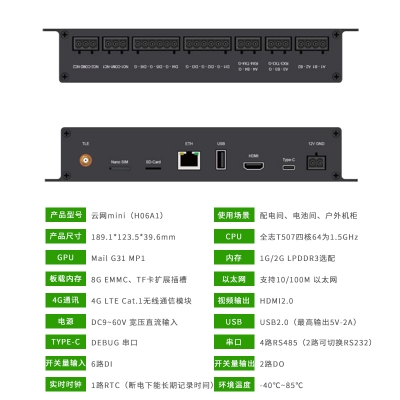 邊緣化數(shù)據(jù)中心動環(huán)監(jiān)控主機——云網(wǎng)mini